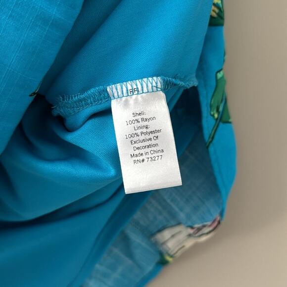 SO TURQUOISE BLUE CROP TOP W/ PUFF SLEEVES & TIERED MINI SKIRT SIZE MED SET - Picture 10 of 14